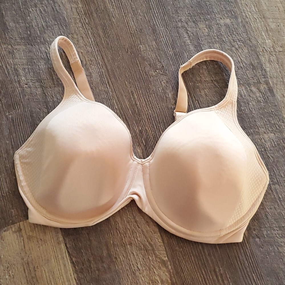 Bali Cream Lace Bra 40D Vintage Lingerie Full Coverage